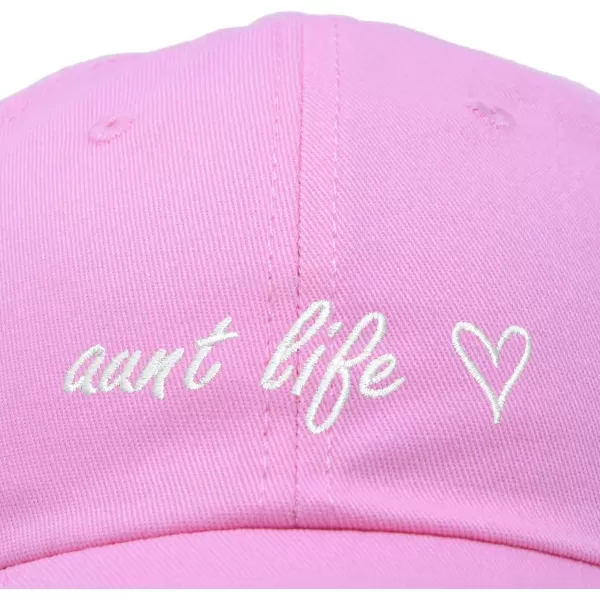 DALIX Aunt Life Embroidered Dad Hat Cotton Baseball Cap Womens