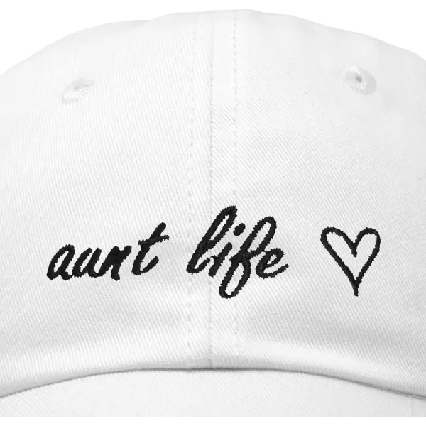 DALIX Aunt Life Embroidered Dad Hat Cotton Baseball Cap Womens