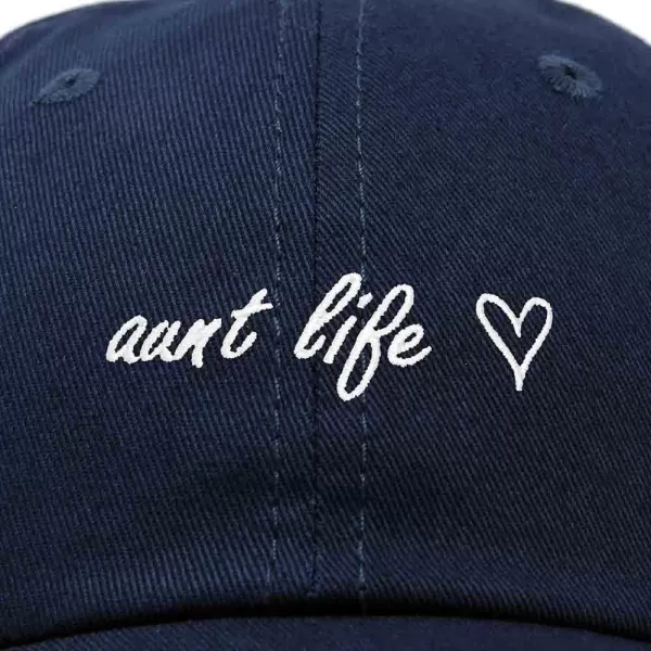 DALIX Aunt Life Embroidered Dad Hat Cotton Baseball Cap Womens