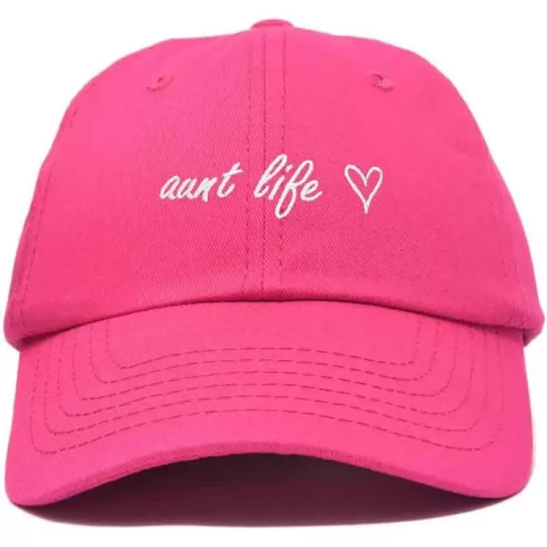 DALIX Aunt Life Embroidered Dad Hat Cotton Baseball Cap Womens