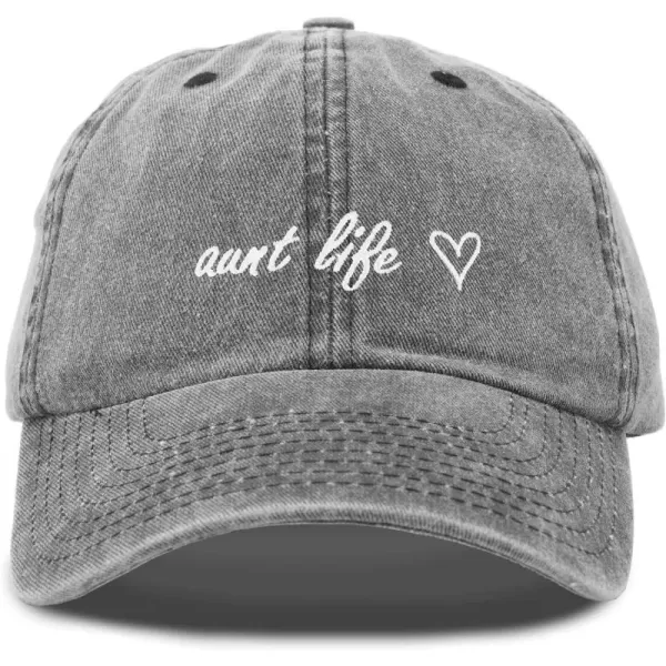 DALIX Aunt Life Embroidered Dad Hat Cotton Baseball Cap Womens
