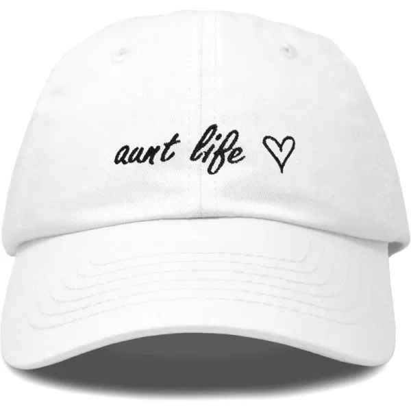 DALIX Aunt Life Embroidered Dad Hat Cotton Baseball Cap Womens