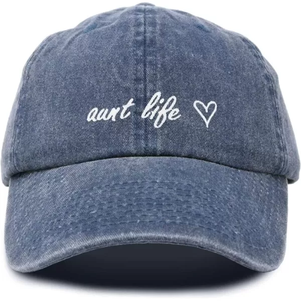 DALIX Aunt Life Embroidered Dad Hat Cotton Baseball Cap Womens