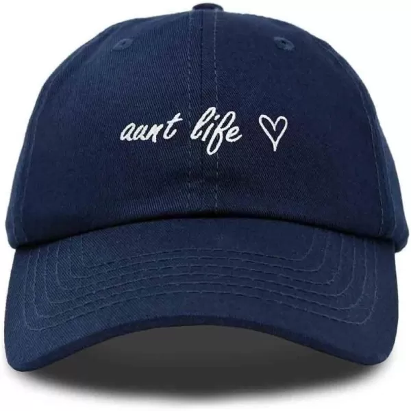 DALIX Aunt Life Embroidered Dad Hat Cotton Baseball Cap Womens