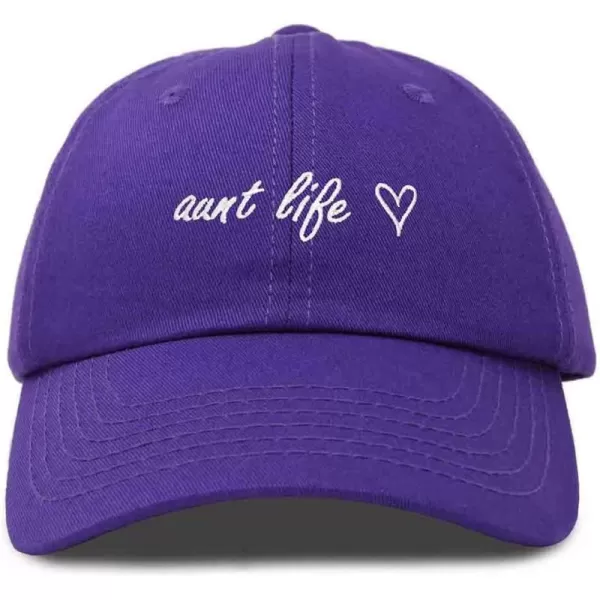 DALIX Aunt Life Embroidered Dad Hat Cotton Baseball Cap Womens