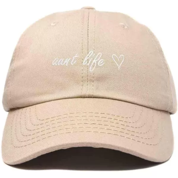 DALIX Aunt Life Embroidered Dad Hat Cotton Baseball Cap Womens