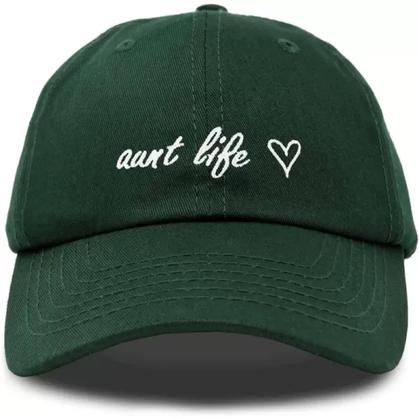 DALIX Aunt Life Embroidered Dad Hat Cotton Baseball Cap Womens