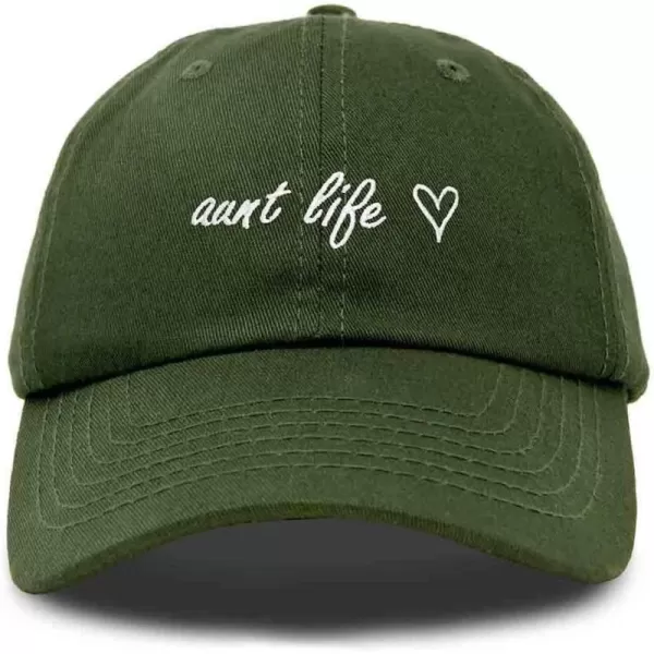 DALIX Aunt Life Embroidered Dad Hat Cotton Baseball Cap Womens