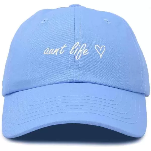 DALIX Aunt Life Embroidered Dad Hat Cotton Baseball Cap Womens