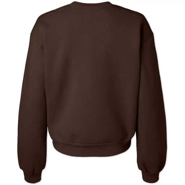 DALIX Heartly Ghost Embroidered Fleece Relaxed Boxy Fit Long Sleeve Crewneck Sweatshirt Womens