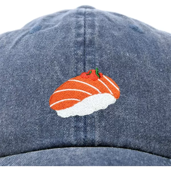 DALIX Salmon Sushi Hat Womens Embroidered Baseball Cap