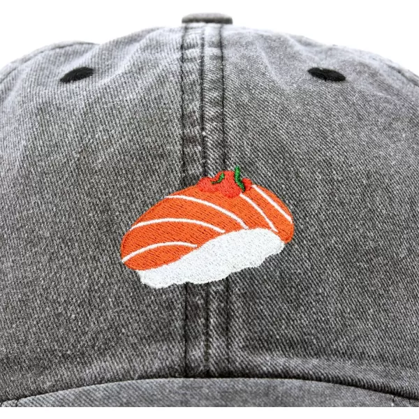 DALIX Salmon Sushi Hat Womens Embroidered Baseball Cap