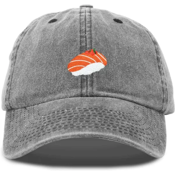 DALIX Salmon Sushi Hat Womens Embroidered Baseball Cap