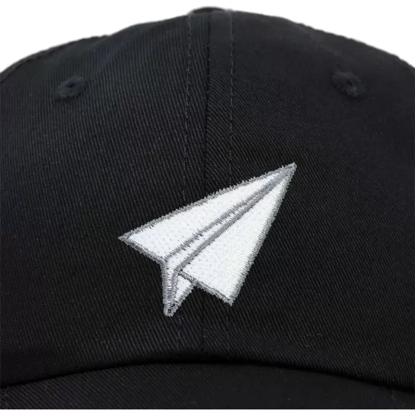 DALIX Paper Plane Hat Embroidered Mens Womens Baseball Cap