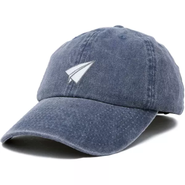 DALIX Paper Plane Hat Embroidered Mens Womens Baseball Cap