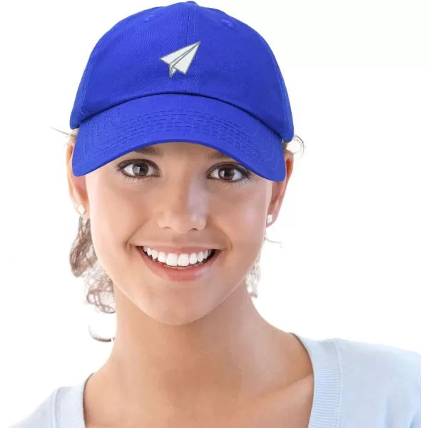 DALIX Paper Plane Hat Embroidered Mens Womens Baseball Cap