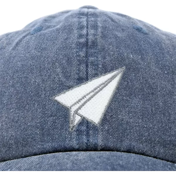 DALIX Paper Plane Hat Embroidered Mens Womens Baseball Cap