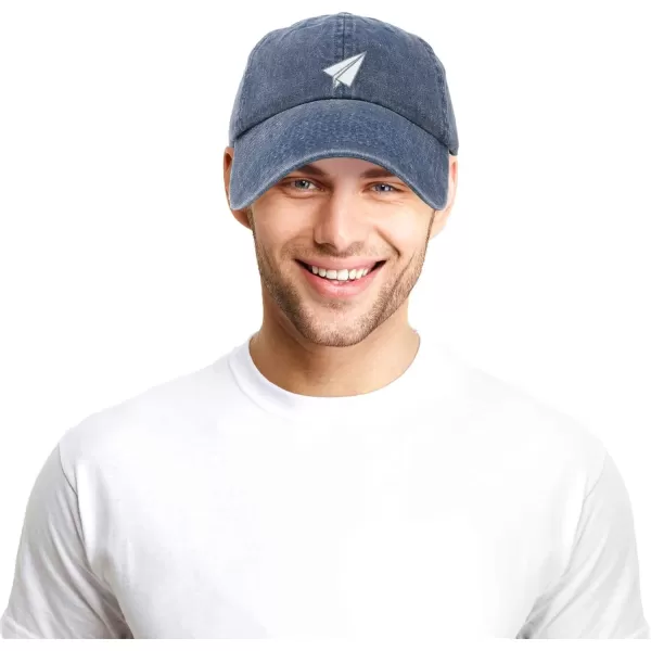 DALIX Paper Plane Hat Embroidered Mens Womens Baseball Cap