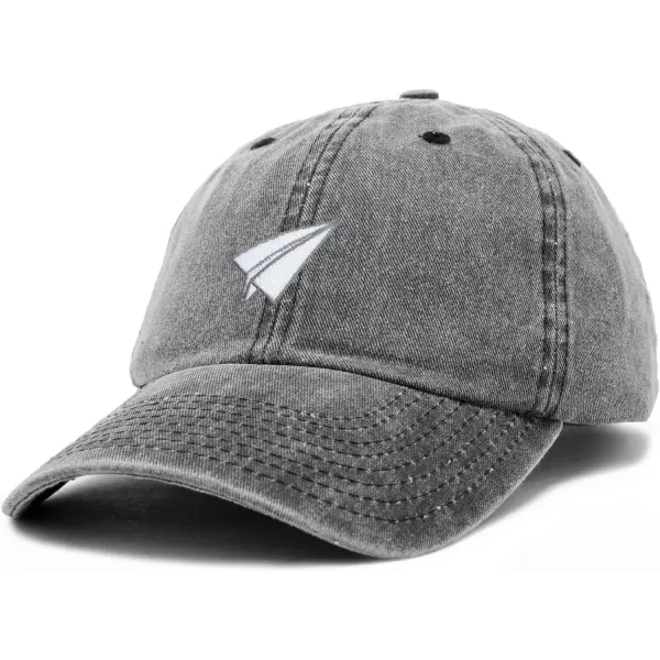 DALIX Paper Plane Hat Embroidered Mens Womens Baseball Cap