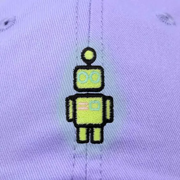 DALIX Robot Embroidered Glow in The Dark Hat Dad Hat Cotton Baseball Cap