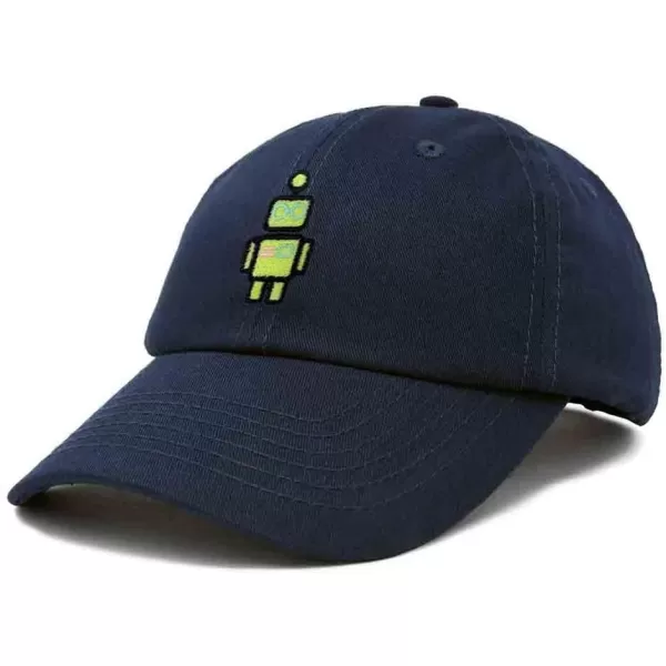 DALIX Robot Embroidered Glow in The Dark Hat Dad Hat Cotton Baseball Cap