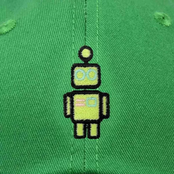 DALIX Robot Embroidered Glow in The Dark Hat Dad Hat Cotton Baseball Cap