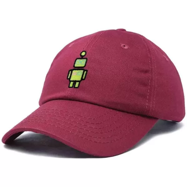 DALIX Robot Embroidered Glow in The Dark Hat Dad Hat Cotton Baseball Cap