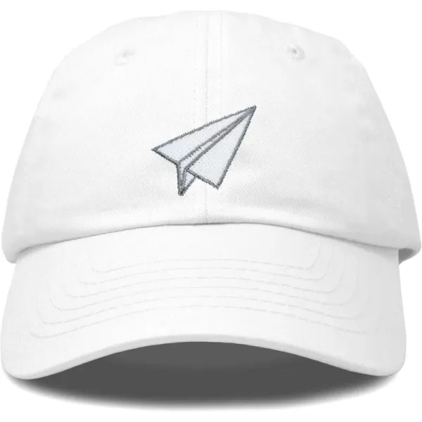 DALIX Paper Plane Hat Embroidered Mens Womens Baseball Cap