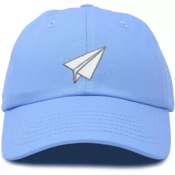 DALIX Paper Plane Hat Embroidered Mens Womens Baseball Cap