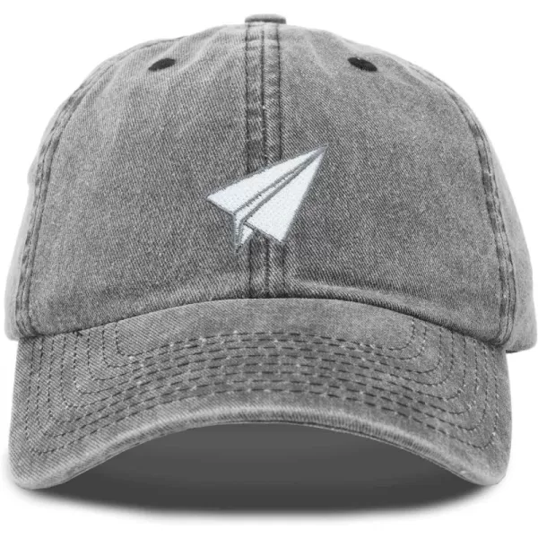 DALIX Paper Plane Hat Embroidered Mens Womens Baseball Cap