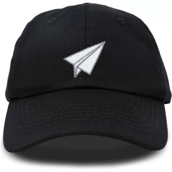 DALIX Paper Plane Hat Embroidered Mens Womens Baseball Cap