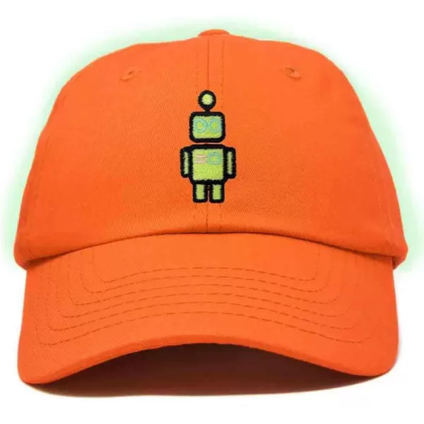 DALIX Robot Embroidered Glow in The Dark Hat Dad Hat Cotton Baseball Cap