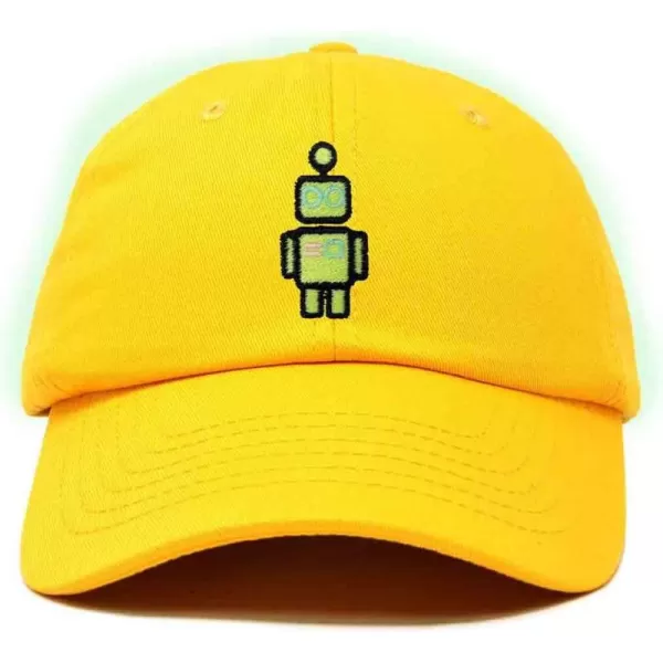 DALIX Robot Embroidered Glow in The Dark Hat Dad Hat Cotton Baseball Cap