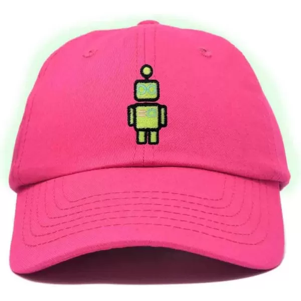 DALIX Robot Embroidered Glow in The Dark Hat Dad Hat Cotton Baseball Cap