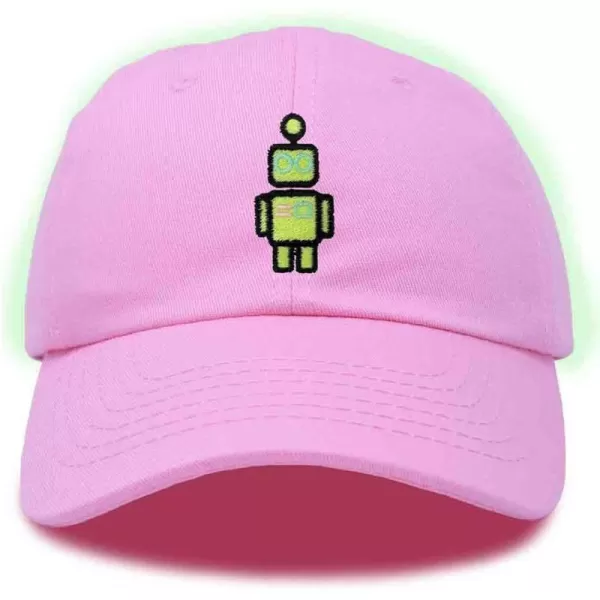 DALIX Robot Embroidered Glow in The Dark Hat Dad Hat Cotton Baseball Cap