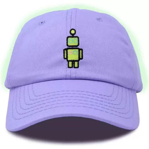 DALIX Robot Embroidered Glow in The Dark Hat Dad Hat Cotton Baseball Cap