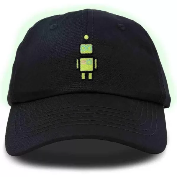 DALIX Robot Embroidered Glow in The Dark Hat Dad Hat Cotton Baseball Cap