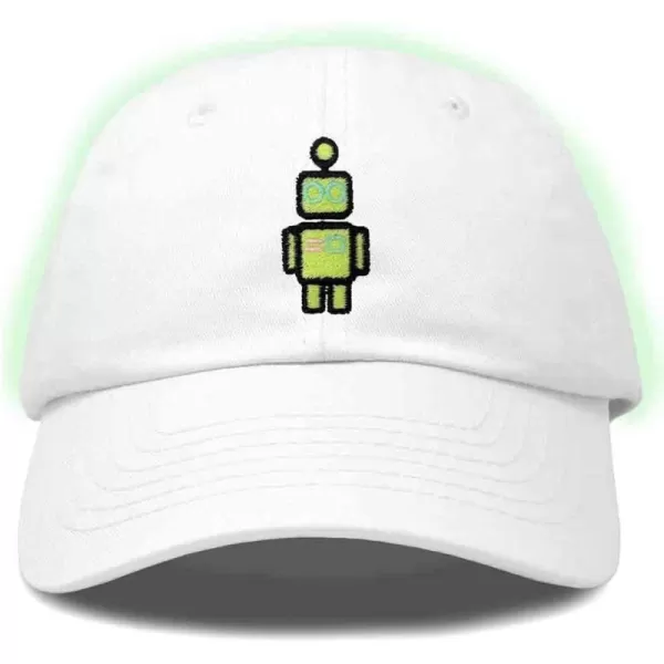 DALIX Robot Embroidered Glow in The Dark Hat Dad Hat Cotton Baseball Cap
