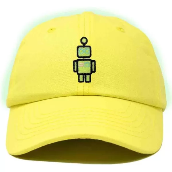 DALIX Robot Embroidered Glow in The Dark Hat Dad Hat Cotton Baseball Cap