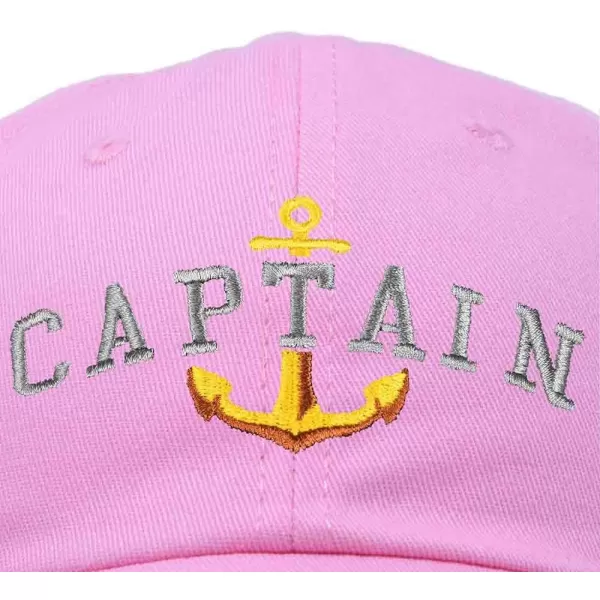 DALIX Captain Embroidered Dad Cap Cotton Baseball Hat Men