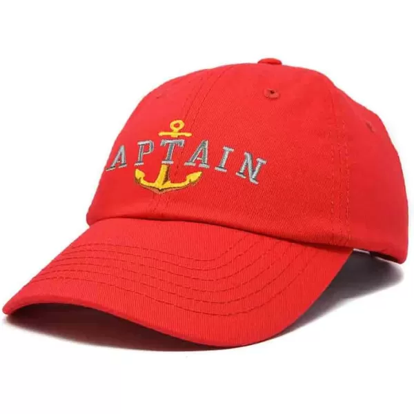 DALIX Captain Embroidered Dad Cap Cotton Baseball Hat Men