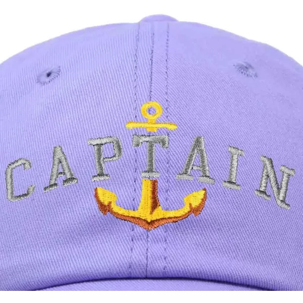 DALIX Captain Embroidered Dad Cap Cotton Baseball Hat Men