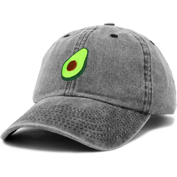DALIX Green Avocado Hat Mens Womens Food Baseball Cap Washed