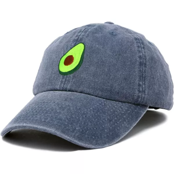 DALIX Green Avocado Hat Mens Womens Food Baseball Cap Washed