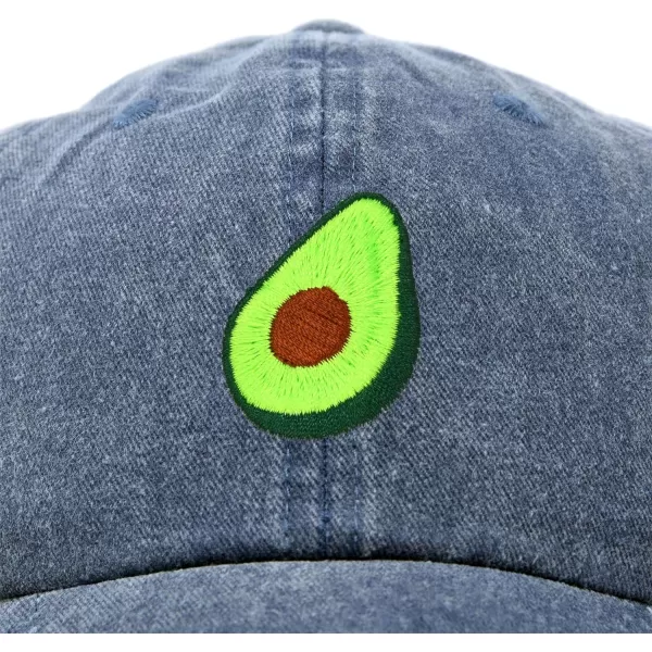 DALIX Green Avocado Hat Mens Womens Food Baseball Cap Washed
