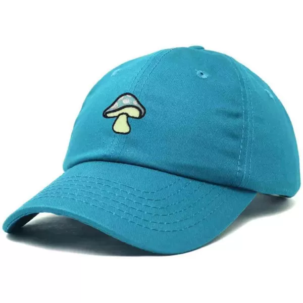 DALIX Mushroom Embroidered Glow in The Dark Hat Dad Hat Cotton Baseball Cap