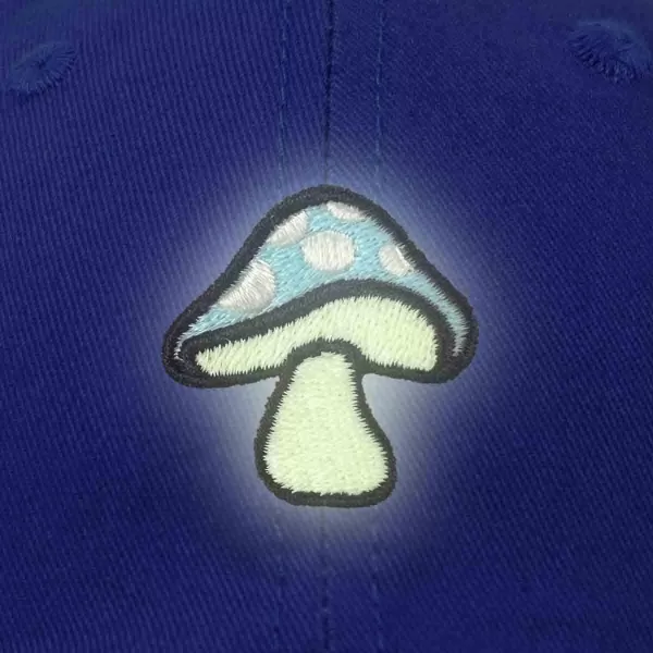 DALIX Mushroom Embroidered Glow in The Dark Hat Dad Hat Cotton Baseball Cap