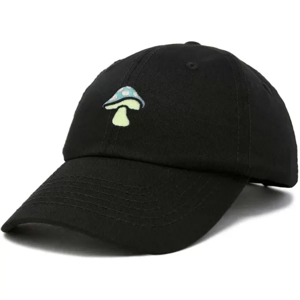 DALIX Mushroom Embroidered Glow in The Dark Hat Dad Hat Cotton Baseball Cap