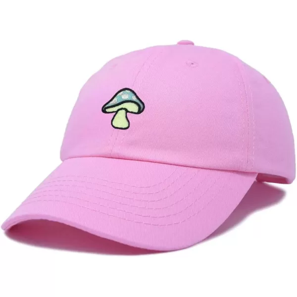 DALIX Mushroom Embroidered Glow in The Dark Hat Dad Hat Cotton Baseball Cap
