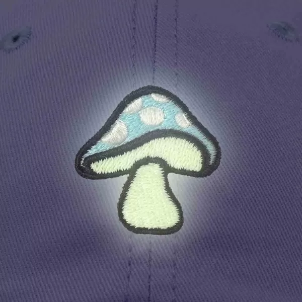 DALIX Mushroom Embroidered Glow in The Dark Hat Dad Hat Cotton Baseball Cap